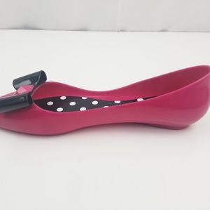 Kate spade women jelly ballerina with bow size 7